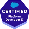 Salesforce Certified Platform Developer II badge