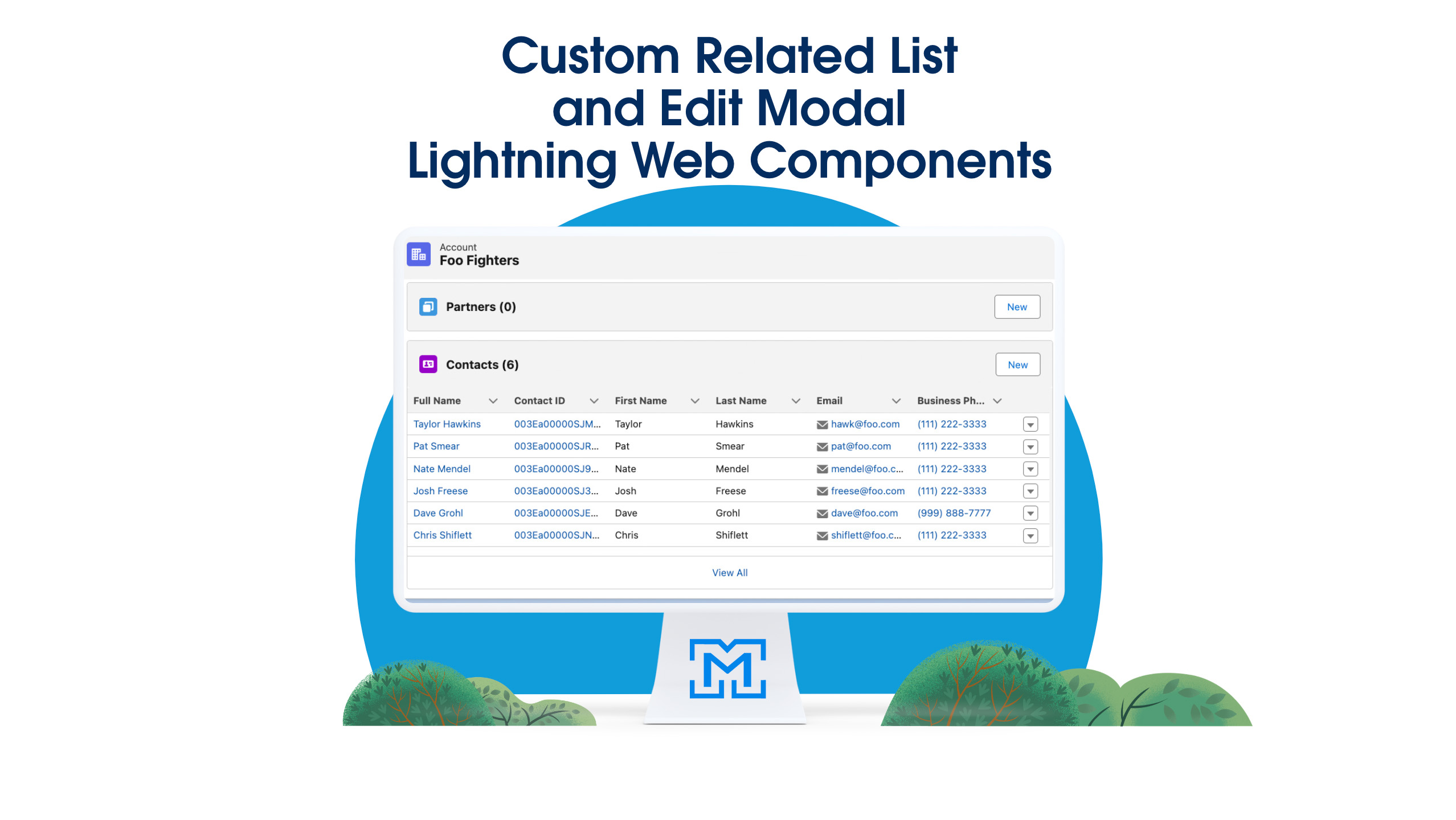 Custom Related List and Edit Modal Lightning Web Components